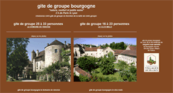 Desktop Screenshot of gitedegroupebourgogne.fr