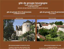 Tablet Screenshot of gitedegroupebourgogne.fr